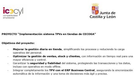 PROYECTO “Implementación sistema TPVs en tiendas Cecoga”